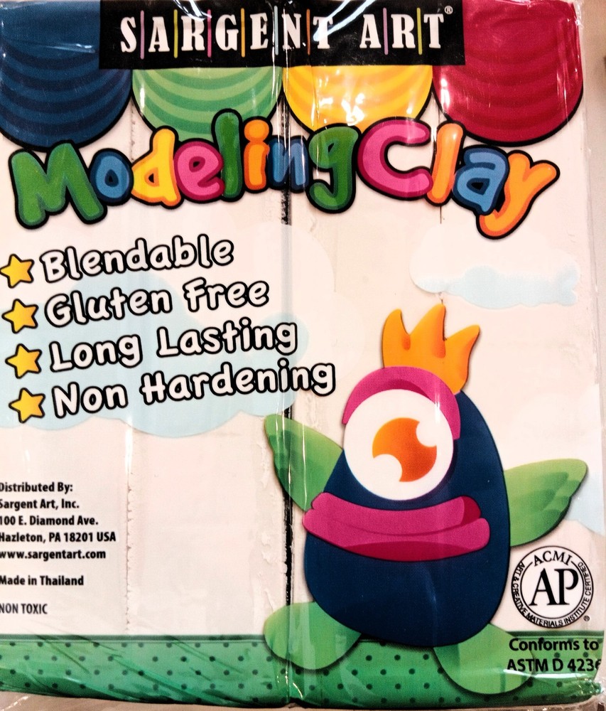 Sargent art 1 lb white non hardening modeling clay