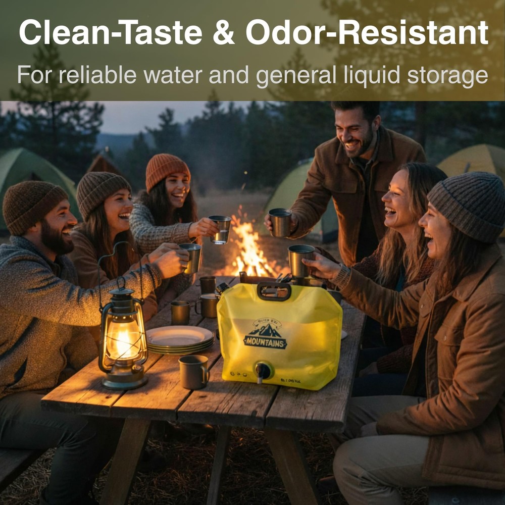 CoreMuse Camping Water Container 2 Gallon Collapsible 270.5 Ounces, 1 Pack