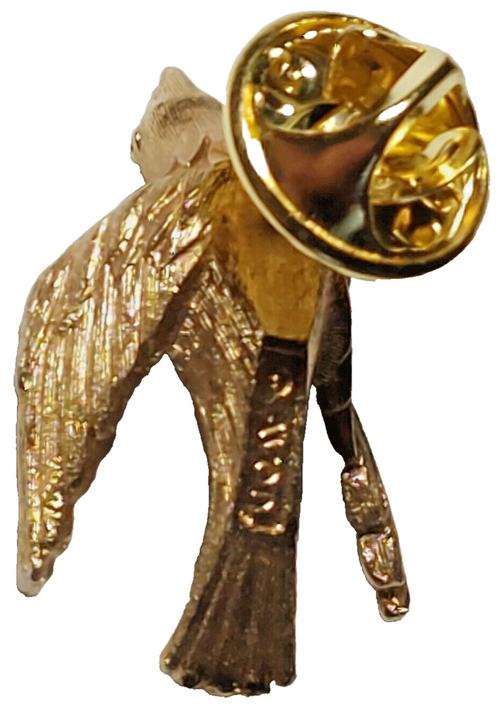 Avon Bird Gold Toned Lapel Pin
