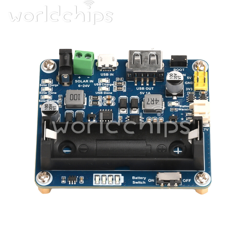 Power Manager Module for 6V~24V Solar Panel Support MPPT USB Battery Charging