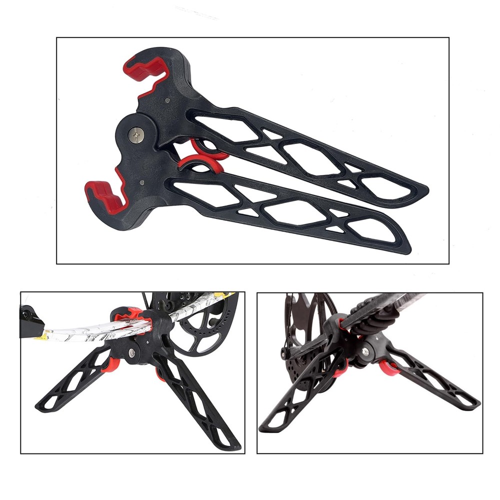 Archery Bow Stand Folding Compound Bow Stands Bow Jack Limbs Clamp Kickstand
