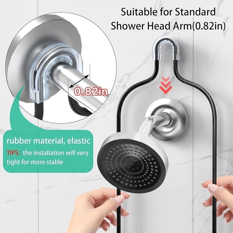 Shower Caddy Over Shower Head Rust Resistant Organizer Hanging Storage Rack New