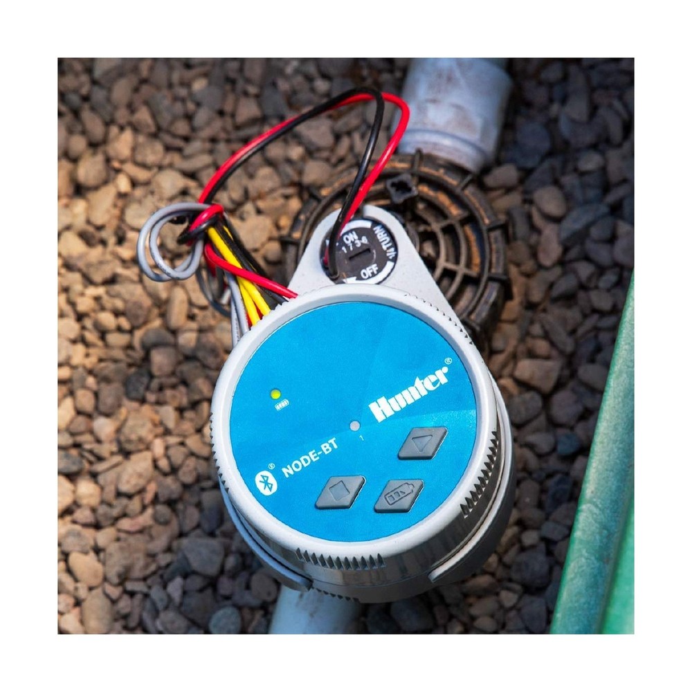 Hunter NODE-BT-100 Bluetooth Battery Operated Sprinkler Controller with Solen...