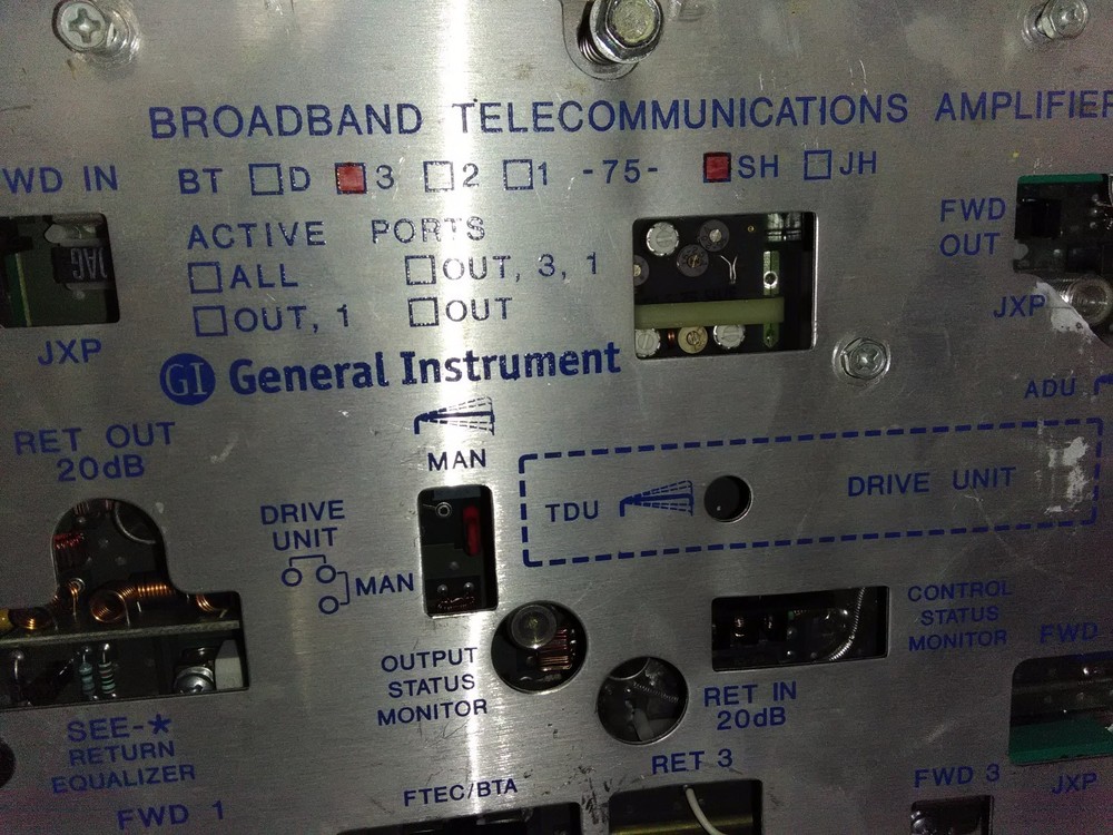 General Instruments BT75S Broadband Telecommunications Amp.