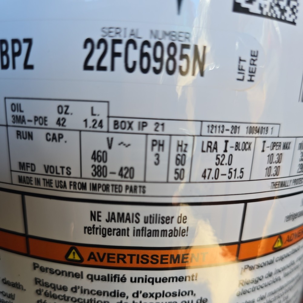 Trane 3Ph Compressor COM10053 (new)