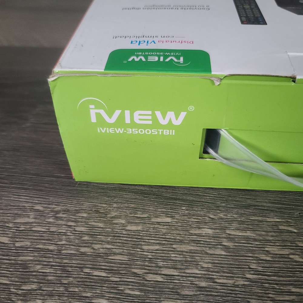 iView Digital Converter Box 3500STBII Missing Universal Remote Not Tested