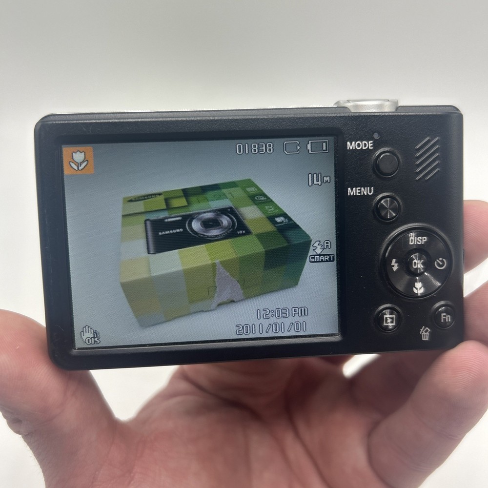 Samsung Digital Camera PL211 Blue Tested - Boxed With Memory Card