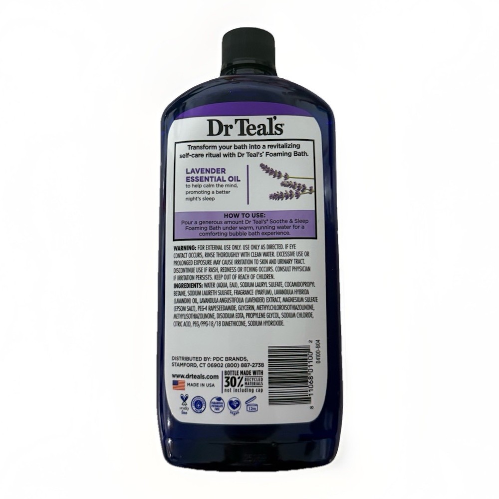 Dr Teals Foaming Bath Sooth And Sleep Lavender 34 Oz New