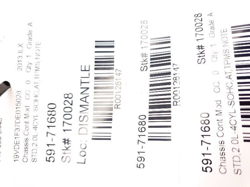 13-14 ACURA ILX TPMS CONTROL MODULE CHASSIS ECM ASSEMBLY