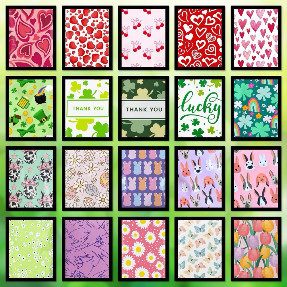 Poly Mailers Valentine’s Day, St. Patrick’s Day, Easter, spring Assortment 10x13