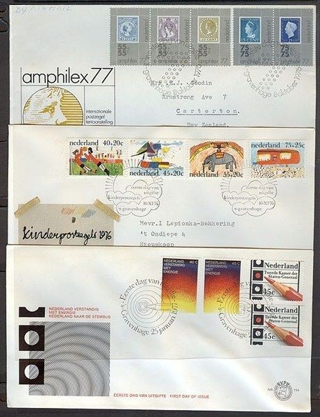 NETHERLANDS FDC’s (x6) 1976/7 (ID:383/D28503)