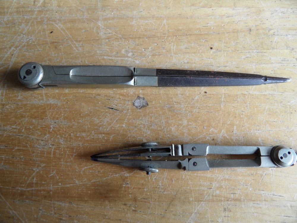 Vintage Technical Drawing Set in Wooden Box ...