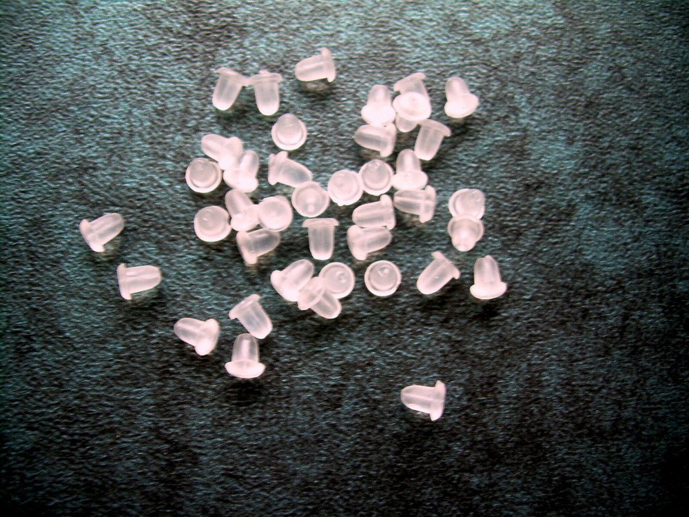24 pc Earring Soft Backs Stoppers Replacement for Studs or Secure Hook Earring