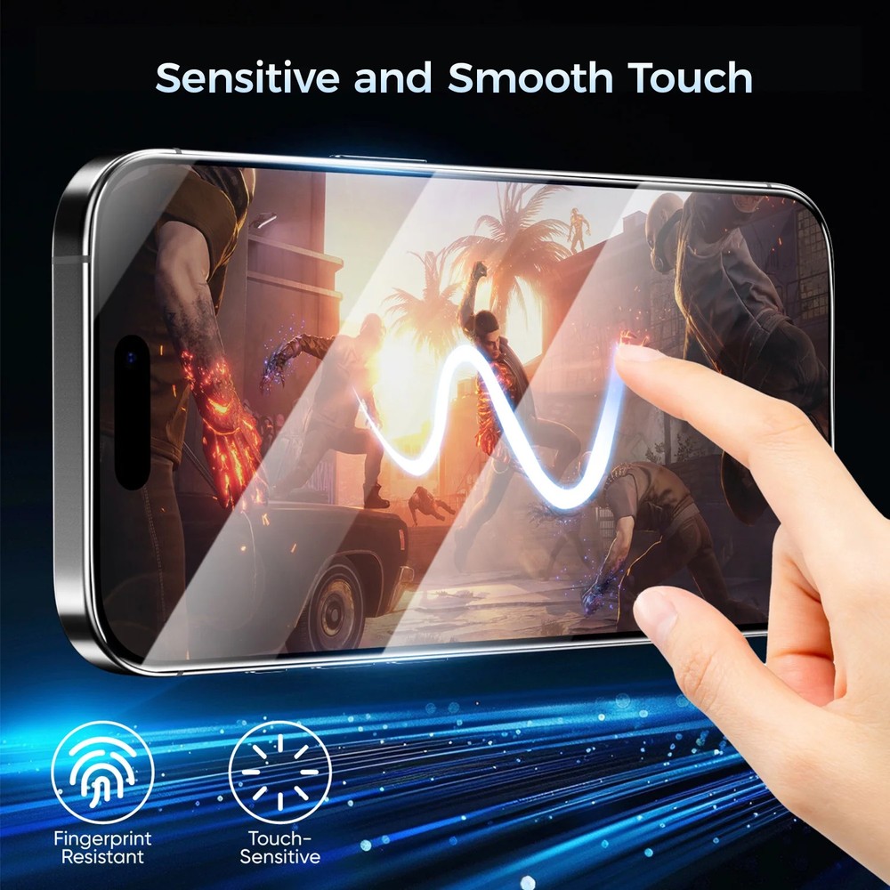 MAGIC JOHN 2 Pack Screen Protector for iPhone 17 Pro Max Tempered Glass HD Clear