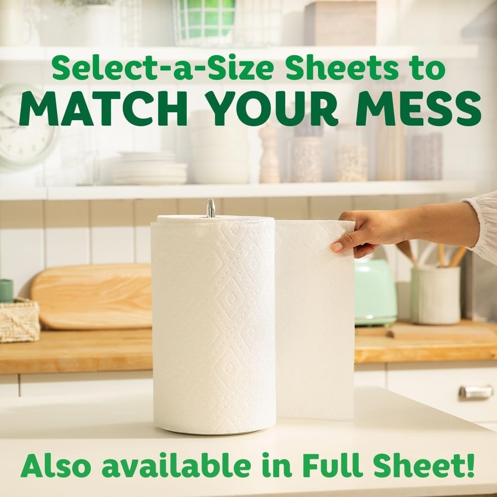 Select-A-Size Paper Towels, 2 Double Plus Rolls, White, 113 Sheets Per Roll