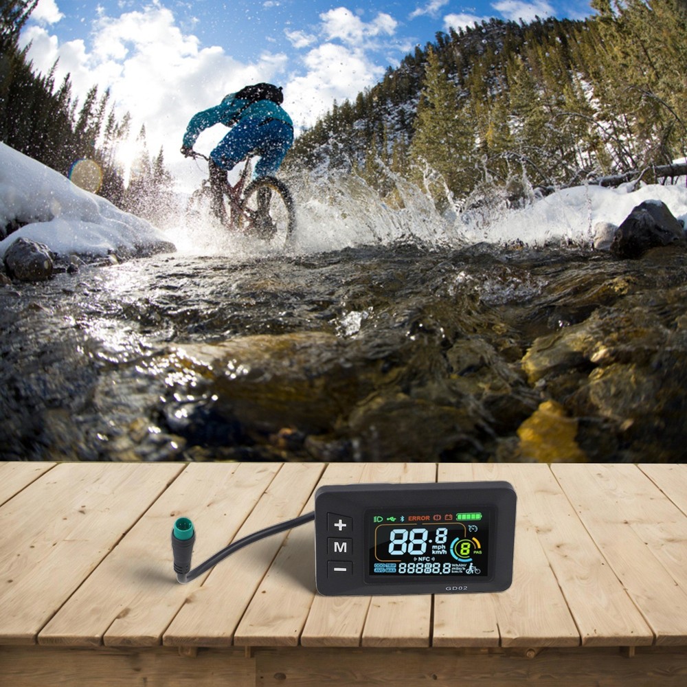 Advanced E Bike Display Compatible with Various Voltage Systems and Cables