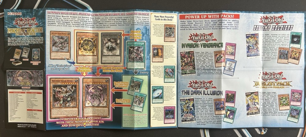 Yu-Gi-Oh Structue Deck Machine Reactor Complete Deck Unlimited Open Box NM