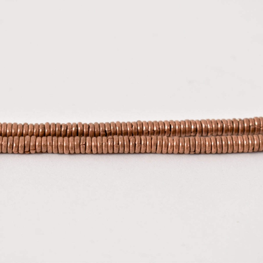 Copper Ethiopian Heishi Beads