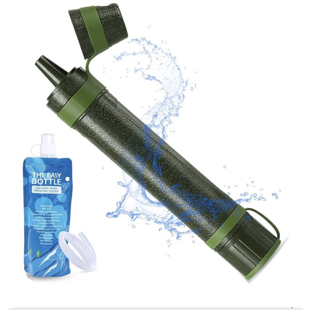Axmda Personal Water Filter, Water Filter Straw,Portable Survival Straw