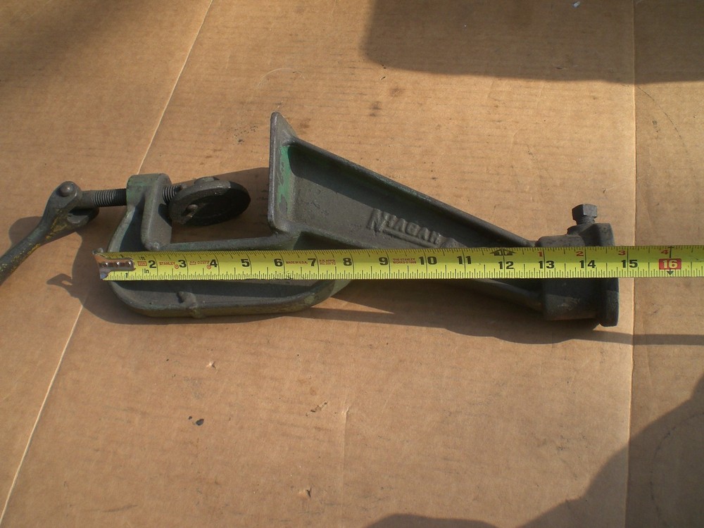 Niagara Bench Mount Stand For Crimper Roller Bead Forming Machine Been Repaired