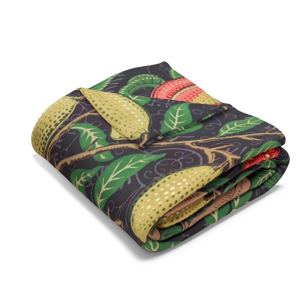 William Morris Fruit Pattern Classic Fine Art Textile Arctic Fleece Blanket