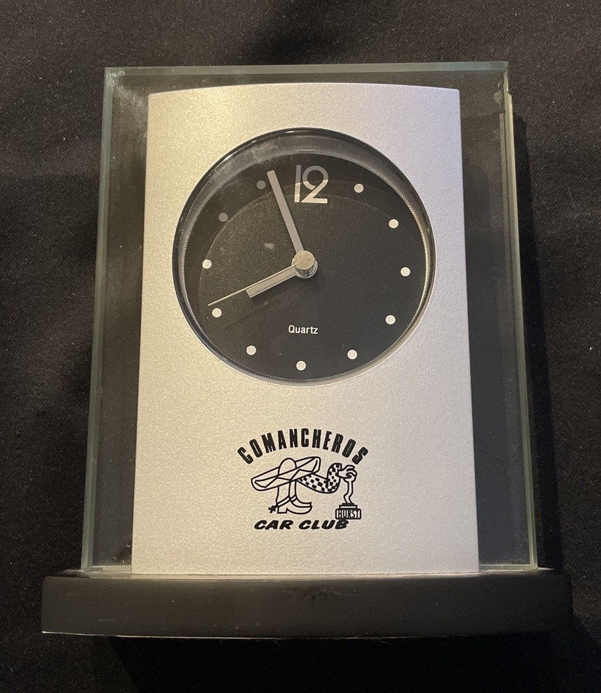 Personalized Desk Clock - COMANCHEROS CAR CLUB Logo Desk Clock