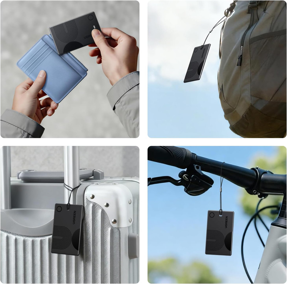 UGREEN Finetrack Slim Wallet Tracker Card (Ios Only), Bluetooth Air Tracker Tags
