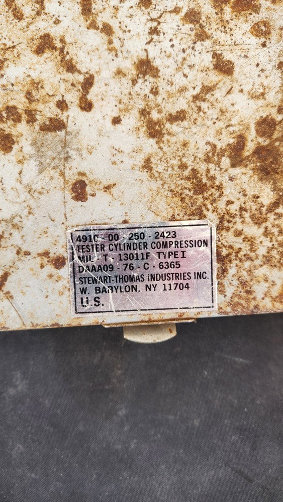 Stewart-Thomas Ind. Compression Tester Mil-T 13011F Type 1 With Case
