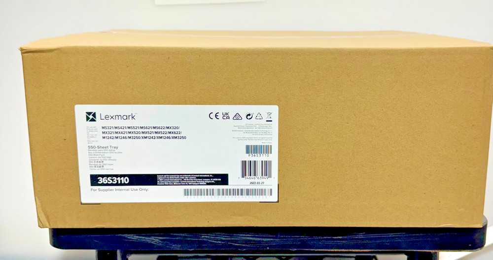 Lexmark 550-Sheet Tray - White/Gray (36S3110)