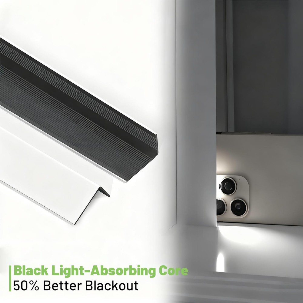 Light Blocking Strips, -Adhesive Light Blockers for Indoor Window Blinds & Sh...