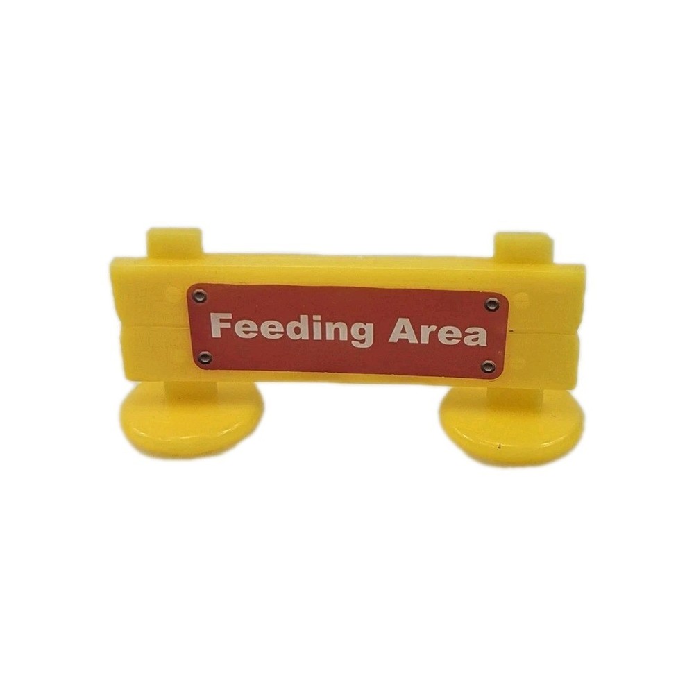 Yellow Construction Feeding Area Plastic Fence Accessory