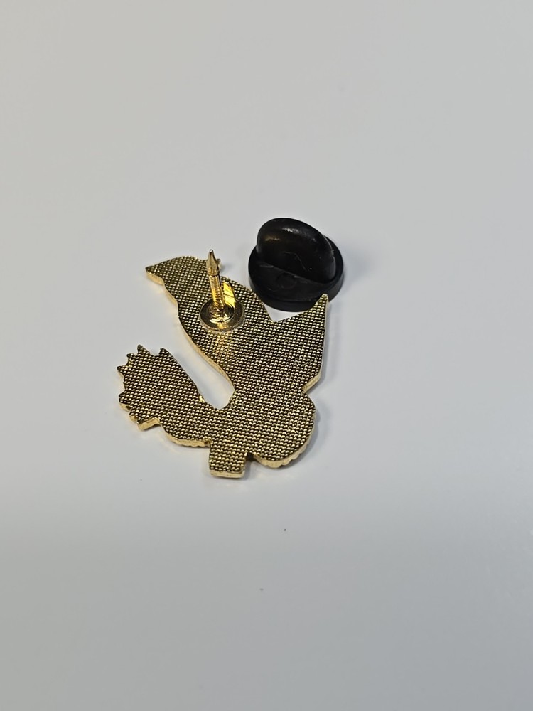 Blue Jay Bird In A Pine Tree Lapel Pin
