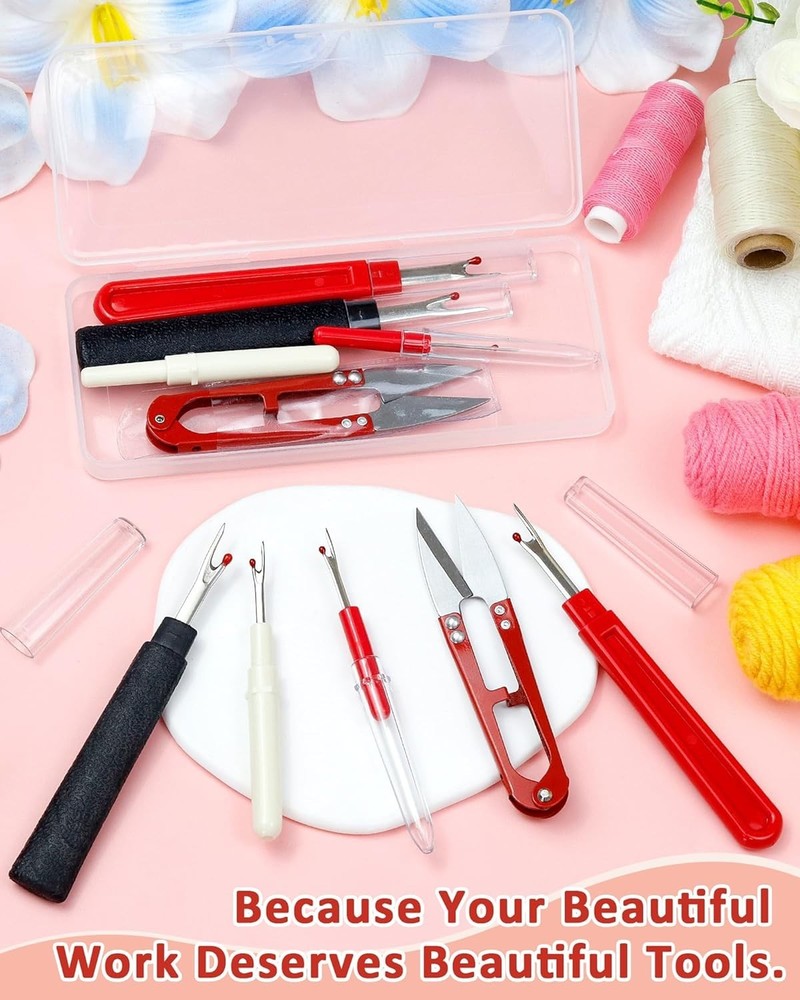 Complete Seam Ripper and Scissors Set – Essential Tools for Sewing Projects