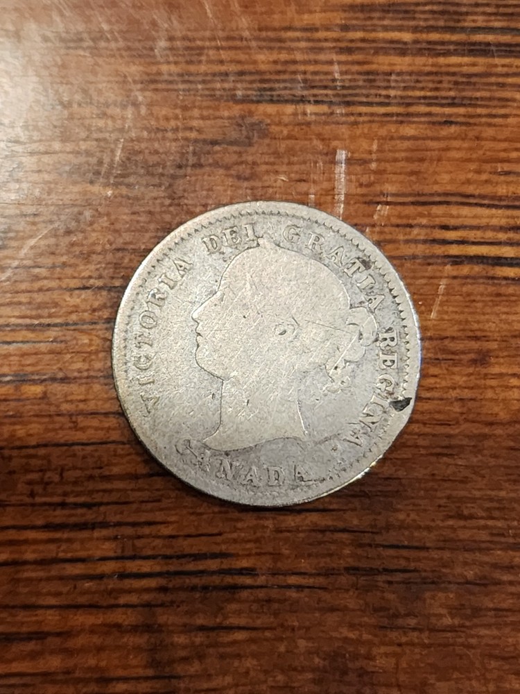 1874H Canada 10 Cents Silver Coin