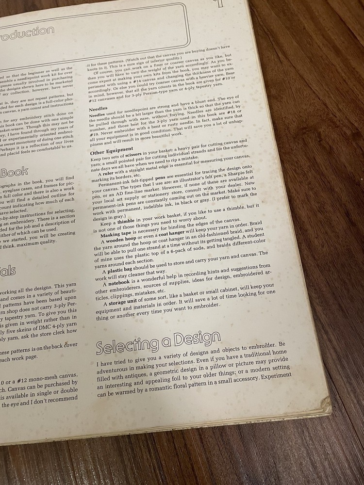 Lisbeth Perrone's Needlepoint Workbook First Edition Red Spiral Bound 1973