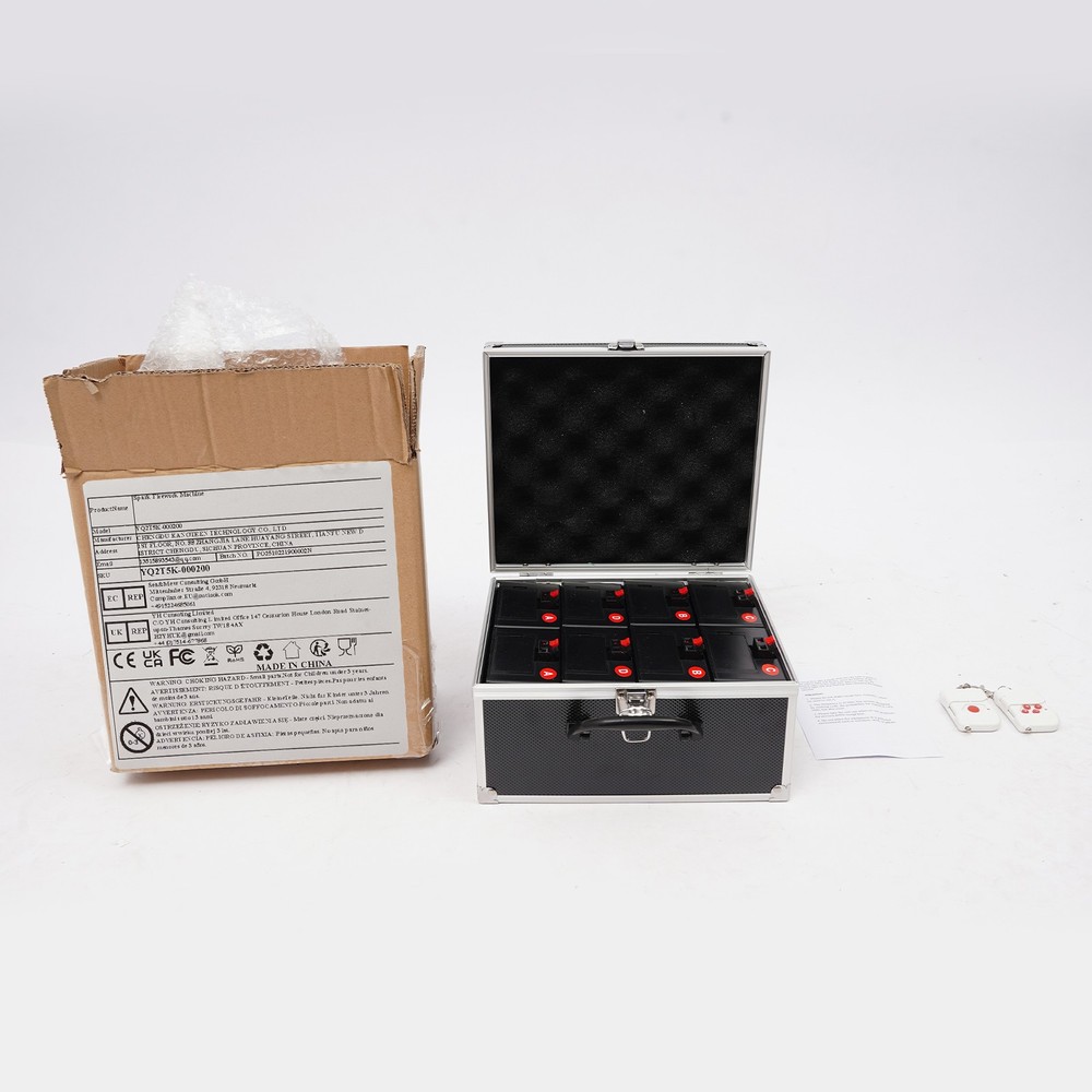 8pcs Cold Spark Based Firework Safe Flame Effect Machine Remote Control New