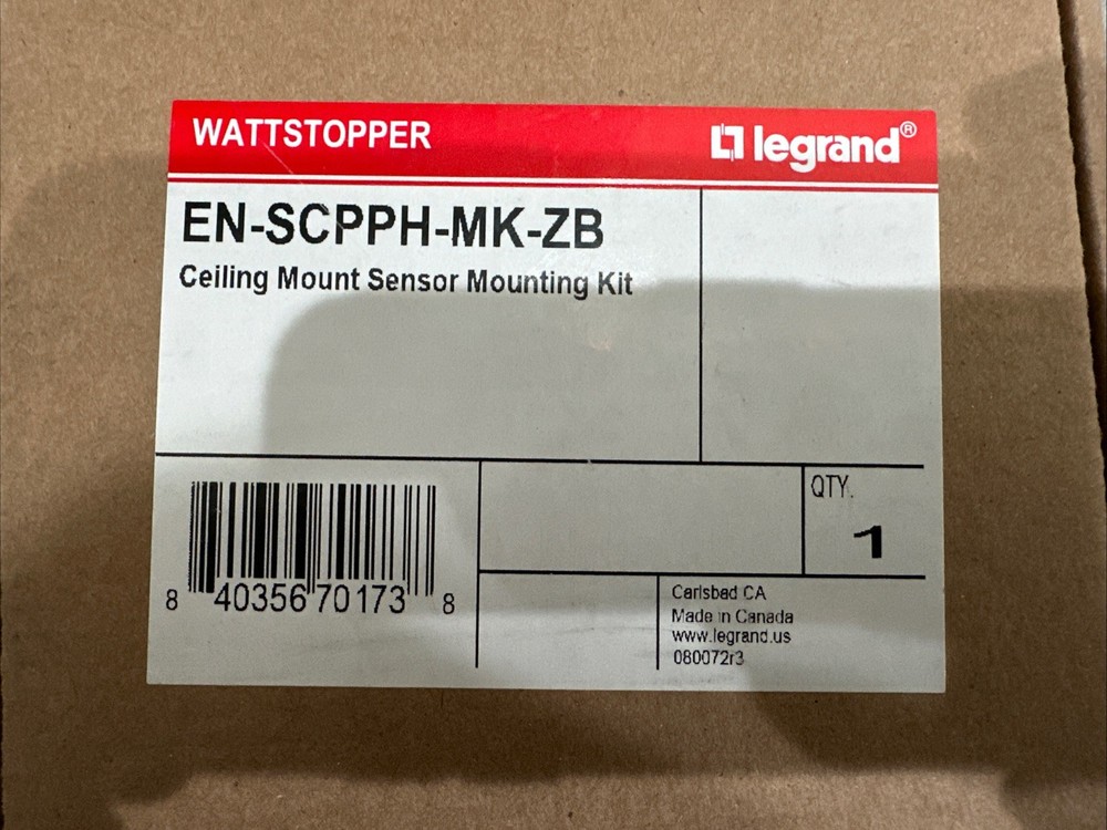🔴WattStopper EN-SCPPH-MK-ZB Ceiling Mounting Sensor Kit‼️