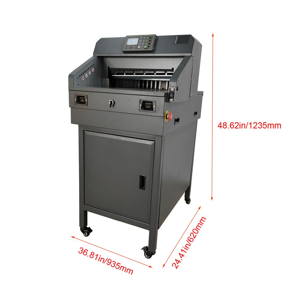 18IN Program Control Electric Paper Cutter Machine 110V Book Paper Punch Cutter