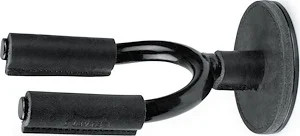 Black Forged Guitar Hanger w/ Black Leather