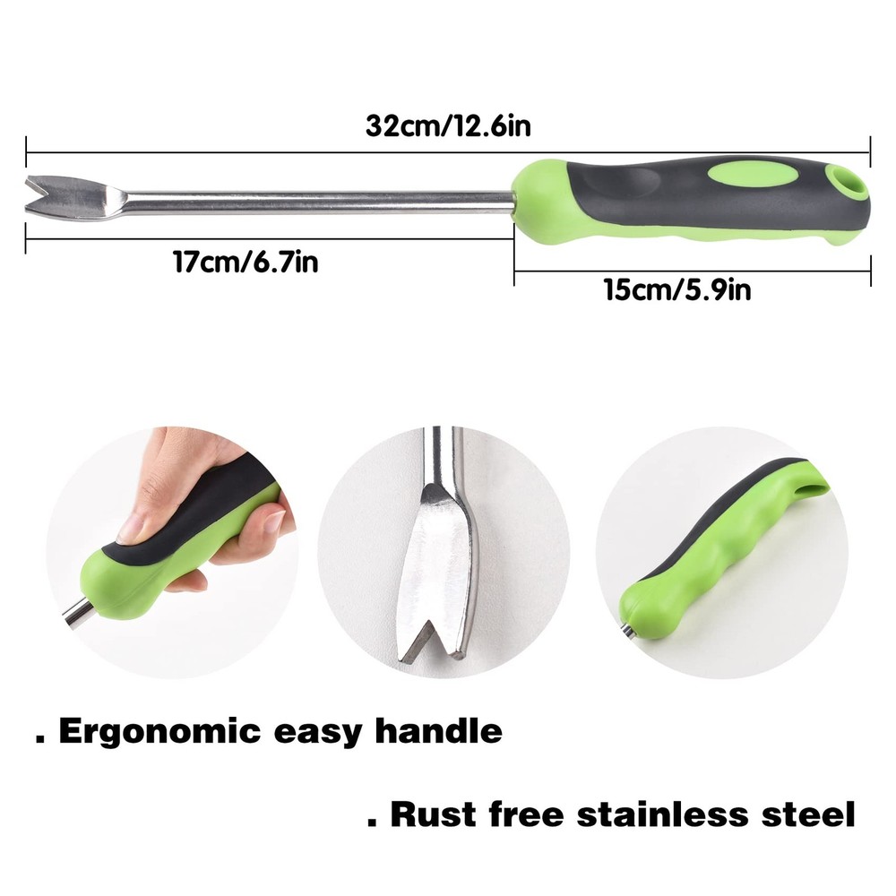 Dandelion Removal Tool, Weed Puller Tool, Hand Garden Tools, Stainless Steel ...