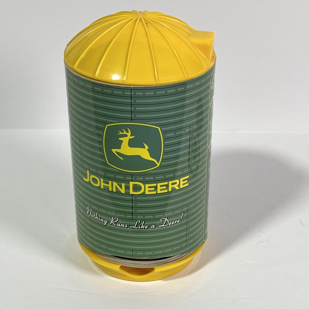 John Deere 'Nothing Runs Like A Deere' Refillable Coaster Dispenser Silo