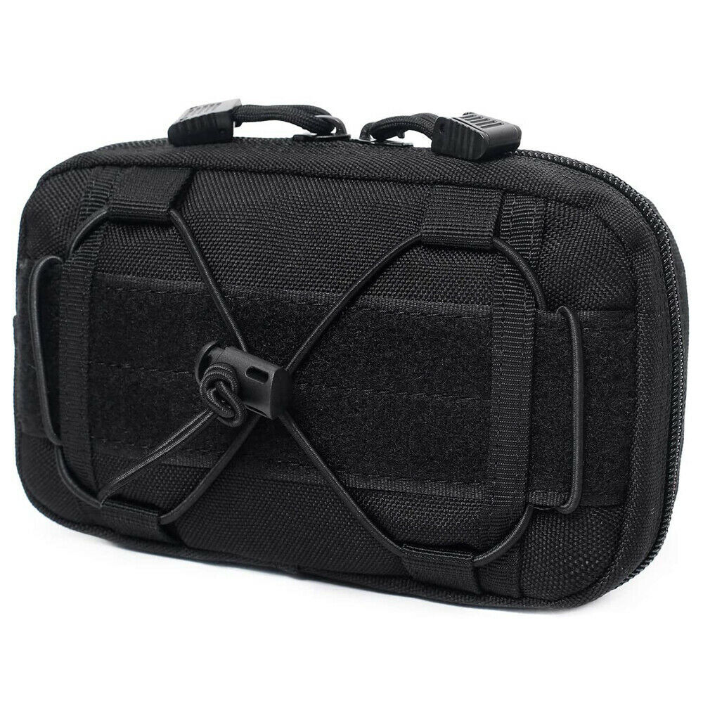 Small Tactical MOLLE Admin Pouch EDC Tool Organizer Zippered Utility Waist Pack