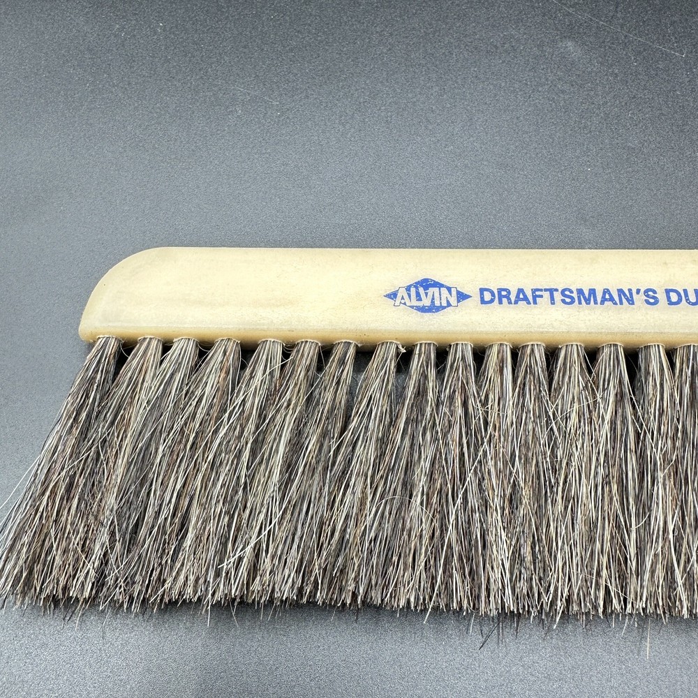Vtg Alvin Draftsman's Duster #2342 Engineering Drafting Supply Dusting Brush 14"