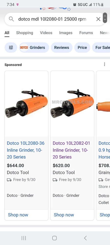 dotco die grinder