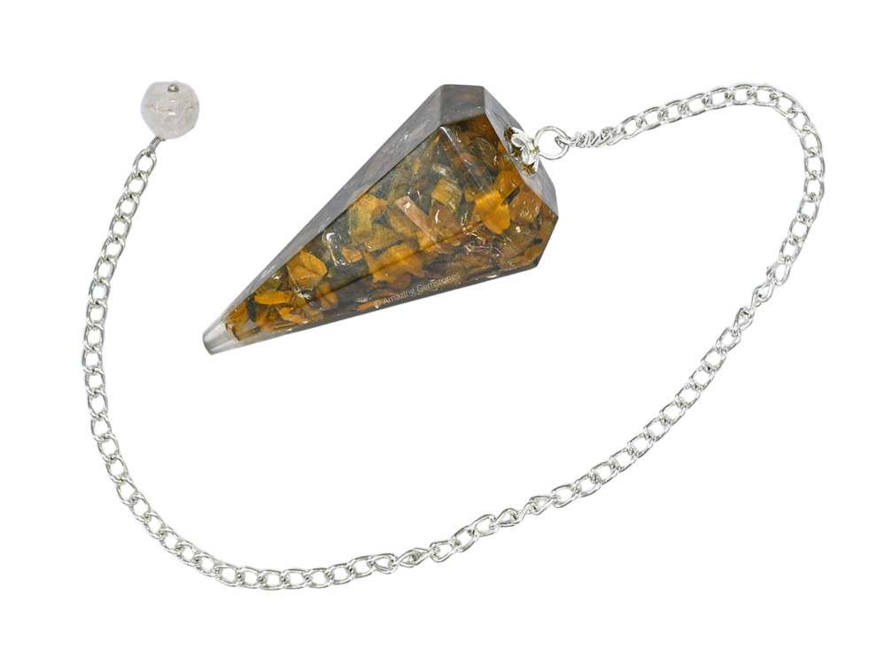 Tiger Eye Orgone Pendulum