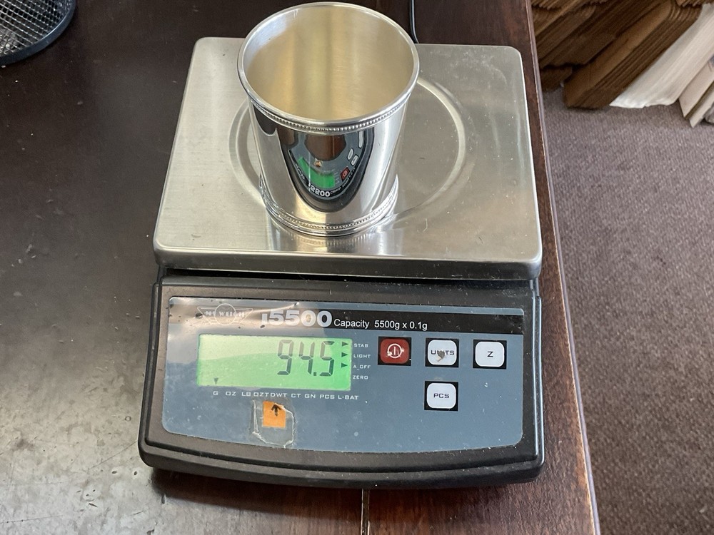 Rare Solid Sterling Silver Ronald Reagan Presidential Mint Julep Cup - No MONO