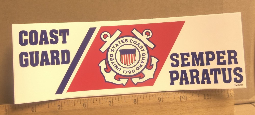 US Coast Guard - Semper Paratus Bumper Sticker