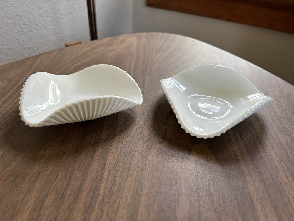 Milk Glass Dish Set