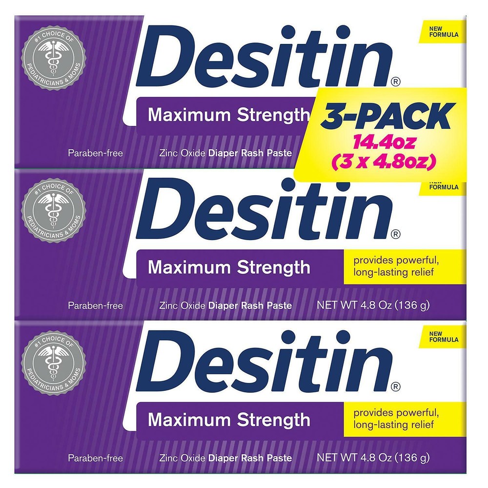 New Desitin Maximum Strength Diaper Rash Paste (4.8 oz., 3 pk.) Xmas Wow