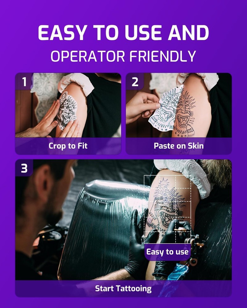 Phomemo M08F Tattoo Transfer Copier Printer Thermal Stencil Printer Paper Makers